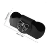 Interiörtillbehör Solglasögonhållare för bilbiljettfäste Penna Hängare Clip Läder Autoglasögon Organizer Box med magnetisk stängning