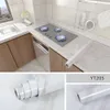 3D Wall Panel Kitchen OilProof Film Stove Waterproof MoistureProof SelfAdhesive Wallpaper Countertop Cabinet Renovation Tile Marble Sticker 230707