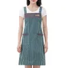 Kitchen Apron Kitchen Apron For Woman Men Chef Work Apron Strip Pattern For Restaurant Bar Shop Cafes Beauty Nails Studios R230710