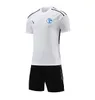 FC Schalke 04 Fatos de treino masculino adulto lazer esporte de manga curta roupas de treinamento ao ar livre jogging lazer camisa terno esportivo