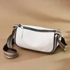 Torebki wieczorowe Marka Trend w modzie Crossbody Designer Torebki dla kobiet Prawdziwej skóry Siodło Casual Vintage Czarna torba na ramię