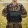 Jachtjassen Tactisch Camouflage Radioharnas Borst Rig Bag Front Pack Pouch Vest Holster Carrier Two Way Walkie Talkies Caza