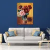 Handgeschilderde canvas kunst bloemen in een vaas Pierre Auguste Renoir schilderijen platteland landschap artwork Home decor