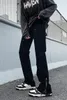 Jeans Masculino Primavera Outono Calças Casuais Moda Masculina Harém Coreano Cintura Alta Qualidade Reta Calças Longas Denim C161