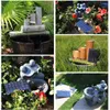 정원 장식 Aisitin Solar Fountain Pump 6Nozzles 및 4ft 워터 파이프 조류 목욕 연못 기타 장소 230710