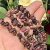 Perline 5-8mm Naturale Pizzo Nero Rhodonite Freeform Chip Ghiaia Pietra Irregolare Per Monili Che Fanno Orecchini FAI DA TE Braccialetto Collana