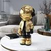 Decorative Objects Figurines Plating Golden Astronaut Craft Sculpture Statue Nordic home Decoration Luxury Ornaments Decor for Home Resin Art T230710