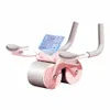 Sit Up Benches Automatic Rebound Abdominal Roller Tool Automatic Rebound Abdominal Wheel With Elbow Support With Timer Abdominal And Core Stren 230707