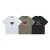 BLCG LENCIA 2023 Summer New 250g 100% Cotton T-shirt Men High Quality Print Color Sleeve Drop Tshirts Oversize Tops 2023168