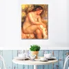 Handmade Pierre Auguste Renoir Paintings of Bather Drying Her Leg Landscape Canvas Art for Office Wall Decor