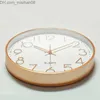 Wandklokken 30cm Minimalisme Wandklok Modern Design Woonkamer Slaapkamer Kwarts Rustig Licht Luxe Klok Opknoping Horloge Woondecoratie Z230711