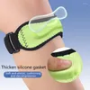 Ginocchiere Cinturino per tendine rotuleo Tutore di supporto regolabile con cuscinetto in silicone per corsa, escursionismo, calcio