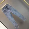 Kvinnor Jeans Fashion Denim Pants Woman Spring Fall Cotton Elastic Women Drilling Skinny Pencil Street Jean 230707