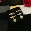 Famous Designer Earring Brand Letter Ear Stud Women Retro Gold Earrings for Wedding Party Gift Jewelry Accessories High Quality 20Style