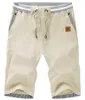 Shorts pour hommes décontracté coton Style de mode été Boardshort Bermuda mâle cordon taille élastique culotte plage