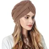 Berretti da donna turbante nodo pre -legato cappello cappello da testa in cofano fatto con te hat ha oh oh