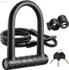 Antivols de vélo Bike U Lock 20mm Heavy Duty Combinaison Bicyc D Lock Cabane de sécurité Cab avec clé de raquette Anti Tht Bicyc Secure Locks HKD230710