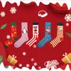 Chaussettes Femmes Automne Et Hiver Conception Bonhomme De Neige De Noël Pour Les Personnes Âgées En Tube Women's Tide