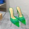 Gianvito Rossi PVC Sandals Mules Slapper Calf кожа