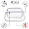 Opbergtassen Clear Crossbody Mode Dames Heren Goedgekeurd Transparante PVC Schoudertas Vierkante Tas Waterdicht Met Rits Sluiting Werk