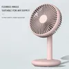 Electric Fans Portable Rechargeable Fan 1200mAh Battery Capacity Outdoor Mini Floor Fan Low Noise USB Charging for Home Office Camping Outdoor