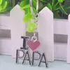 Porte-clés créatif I Love Papa porte-clés robuste et Durable sans blesser la peau pour les filles garçons décoration de clé