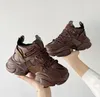 Dikke Casual Schoenen Dames Gevulkaniseerde Schoenen Sport Hoge Platform Sneaker Vrouw Keten Chunky Sneakers Wit Roze Mode Vrouwen Laarzen