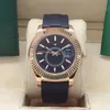 42 mm automatisch mechanisch herenhorloge van hoge kwaliteit, herenhorloges, rubberen horlogeband, roestvrijstalen vouwgesp, sport, waterdicht zakelijk polshorloge met doos 03