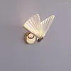 Wall Lamp European Butterfly Shape Home Decor Strong Light Transmittance Room Lighting High Quality Hardware Lights Decoration