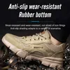 Safety Shoes breathable safety shoes man summer work lightweight men anti puncture protective anti slip sneakers 230710