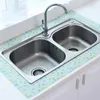 Wall Stickers 1pc Kitchen Sink Edge Anti Mildew PVC Tape Waterproof Self Adhesive Sticker Tile Gap Strong Paste Sealing Strip