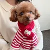 Vestuário para cães Roupas de Natal Outono e Inverno Gato Pet Teddy Pomeranian Bichon Pequeno Cachorrinho Papai Noel Bodysuit Cachecol