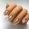 False Nails 240pcs 추가 짧은 XS 스틸레토 네일 팁 확장 소프트 젤 전체 커버 가짜 PMMA 울트라 얇은 손가락에 손톱에 누릅니다.