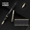 Stylos plume 11PcsSet Business Signature Pen Set Simple Étudiant Calligraphie Personnalisé Personnalisé Encre Bureau Papeterie 230707