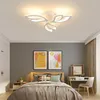 Chandeliers FANPINFANDO Modern Led For Bedroom Black/White Dining Room Kitchen Lamp Acrylic Indoor Lighting Fixtures