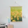 Tapisseries Ins Petite Tapisserie Tulipes Tissu Suspendu Floral Chevet Mur Chambre Fond Chambre Décor Po Props 230707