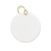 DHL Blanks Sublimatie Keramiek Kerstdecoraties tegel ornament hanger hangende decoratie 3 inch Ornamenten Gepersonaliseerde Handgemaakt voor Tree Decor 0710