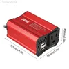 Jump Starter 200W Inversor de corriente para automóvil 12V 220V y AC 110v Adaptador convertidor de cargador automático Onda sinusoidal modificada EU US JP Socket HKD230710