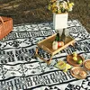 Couvertures Couverture Multifonctionnelle Serviette De Plage Tapis 2 Côté Imprimer Camping En Plein Air Glands Jeter Couvertures pour Lits Tricoté Couverture De Canapé Nordique T230710