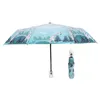 Regenschirme Kinder Automatik-Regenschirm, Giraffe, automatisch faltbar, Reise-Regenschirm, schwarze Beschichtung, Sonnenschutz, Mädchen, Jungen, Kinder-Regenschirm