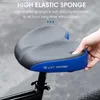 Bike Saddles WEST BIKING Widen E-Bike Saddle Thicken Soft Ergonomic Spinning Bike Electric Bicycle Cushion Cycling Travel Comfortable Seat HKD230710