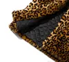 Giacche 2022 cappotto con stampa leopardata in pelliccia sintetica cappotto da donna con colletto alla coreana sexy medio lungo cappotto da donna giacca ampia con colletto couverture leopardato