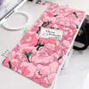 Tapis de souris poignet mignon tapis de bureau rose fleur Art tapis de souris plantes souris tapis pour ordinateur portable tapis de souris Gamer grand jeu XXL tapis de souris R230710