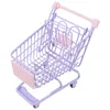 Kitchens Play Food Cart Shopping Minifor Trolley Supermarket Wheels With Small Dollhouse Metal Folding Kids Handcart Grocery Food Dolls S 230710