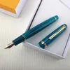 万年筆 Jinhao 82 クリアターコイズグリーンペンゴールドトリムアクリルバレルファインペン先書き込み書道署名学校 230707