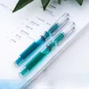 Fountain Pens Quality Piston Pen Plastic Transparent High Capacity EF F Nib Stationery School Supplies Ink 230707