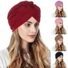 Berretti da donna turbante nodo pre -legato cappello cappello da testa in cofano fatto con te hat ha oh oh