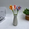 Decoratieve bloemen gehaakte Calla lelie nep boeket hand gebreide geschenk kunstmatig voor vaas Home kamer tafel decor bloemstuk ornamenten