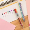 Ballpoint Pens Jonvon Satone 20pcs Ball Point Pen Marker Korea Creative Stationery 6 Color In 1 School Supplies For Kid 230707
