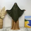 Ethnische Kleidung für Frauen, muslimische Spitze, Khimar, Abaya, langer Hijab, Jilbab, Burka, Kopftuch, islamisches Gebetskleidungsstück, Überkopf-Turban, Tücher, Tücher